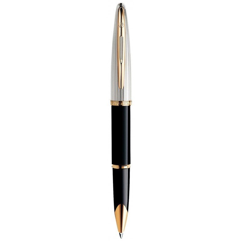 Ручка ролер Waterman Carene Deluxe Black/silver RB 41 200 від компанії "Cronos" поза часом - фото 1