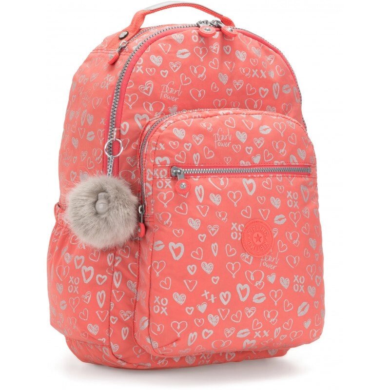 Рюкзак для ноутбука Kipling SEOUL GO Hearty Pink Met (83S) K21316_83S від компанії "Cronos" поза часом - фото 1