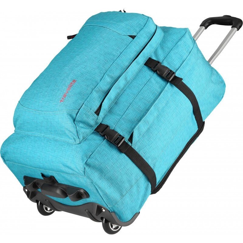 Рюкзак на колесах Travelite BASICS/Turquoise Print TL096351-23 від компанії "Cronos" поза часом - фото 1