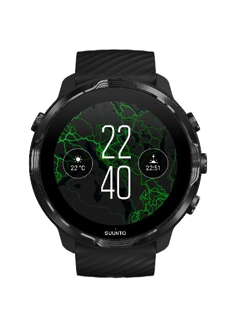 Смарт-часы для спорта SUUNTO 7 BLACK LIME от компании "Cronos" вне времени - фото 1