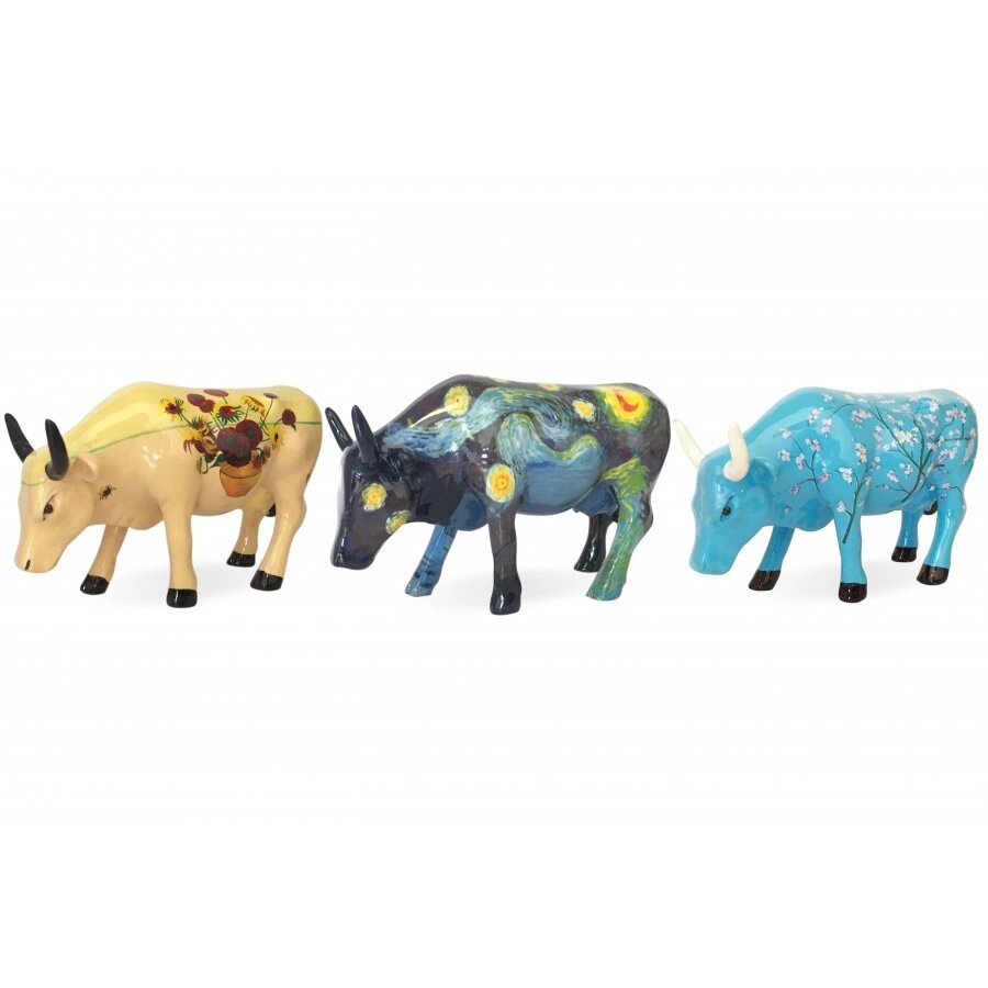 Тріо колекційних корів серії "Парад корів" Cow Parade 46601 від компанії "Cronos" поза часом - фото 1