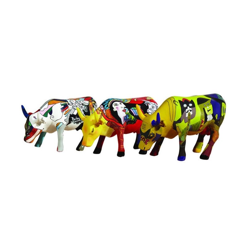 Тріо колекційних корів серії "Парад корів" Cow Parade 46602 від компанії "Cronos" поза часом - фото 1