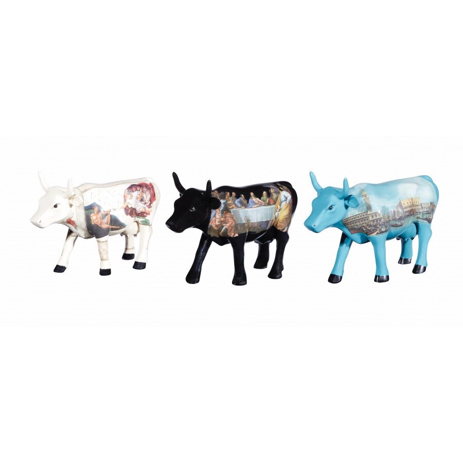 Тріо колекційних корів серії "Парад корів" Cow Parade 46604 від компанії "Cronos" поза часом - фото 1