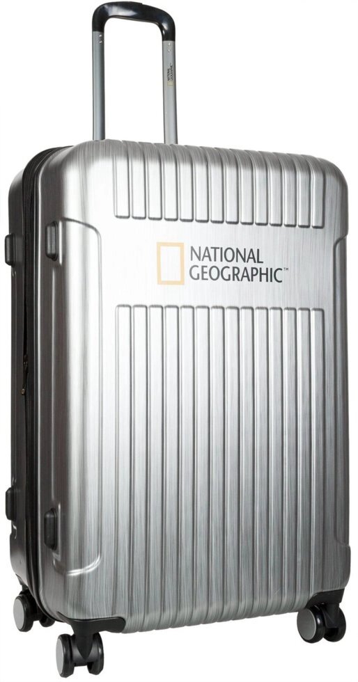 Валіза National Geographic Transit N115HA. 71;23 сріблястий від компанії "Cronos" поза часом - фото 1