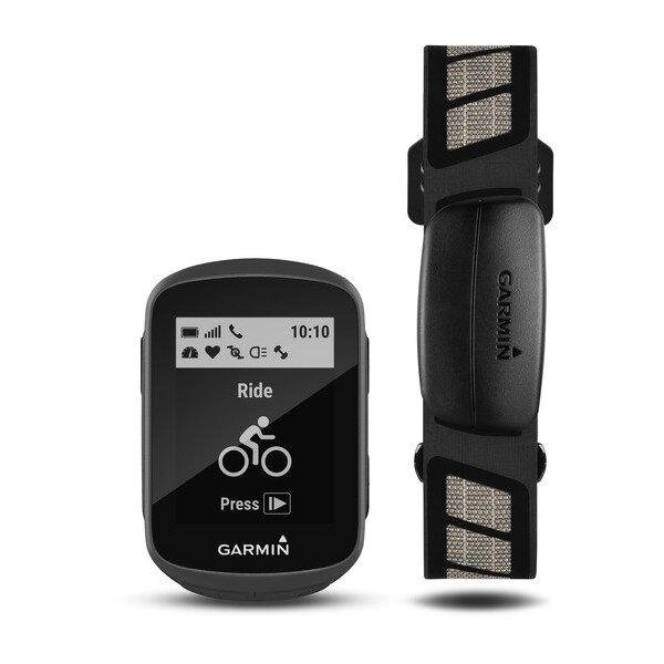 Велонавігатор Garmin Edge 130 HR Bundle з модулями GPS, ГЛОНАСС, Galileo + нагрудний датчик серцевого ритму від компанії "Cronos" поза часом - фото 1