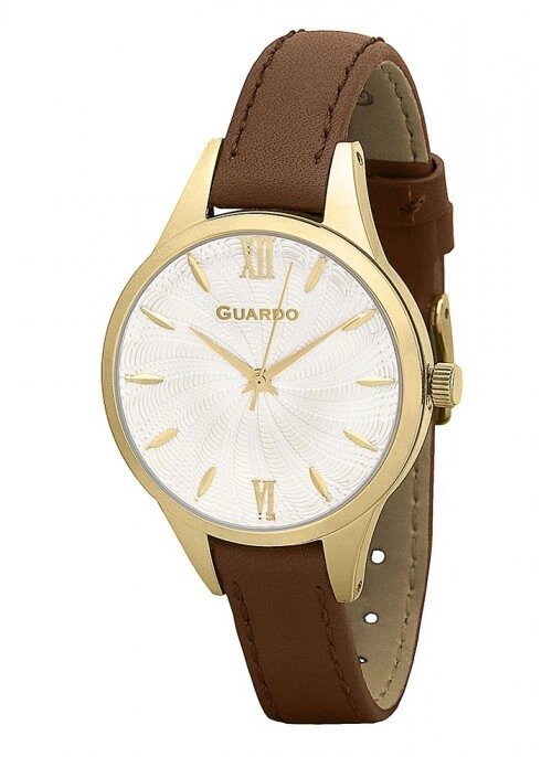Женские наручные часы Guardo B01099 GGBr от компании "Cronos" вне времени - фото 1