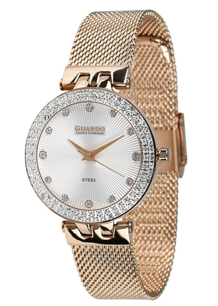 Женские наручные часы Guardo S02070(m) RgW от компании "Cronos" вне времени - фото 1