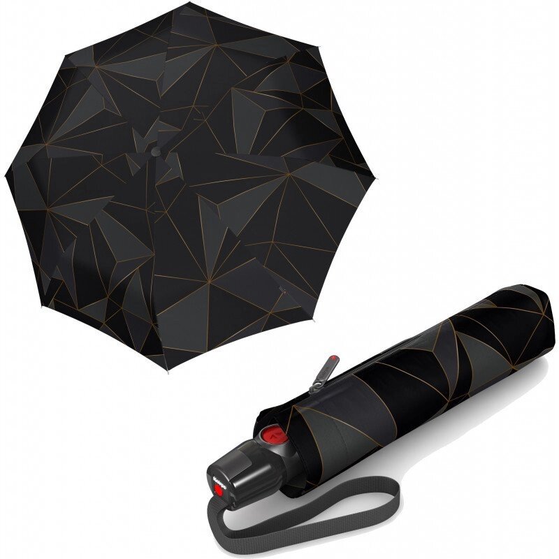 Жіноча парасолька складана Knirps T. 200 Perfection Black Kn95 3201 8422 від компанії "Cronos" поза часом - фото 1
