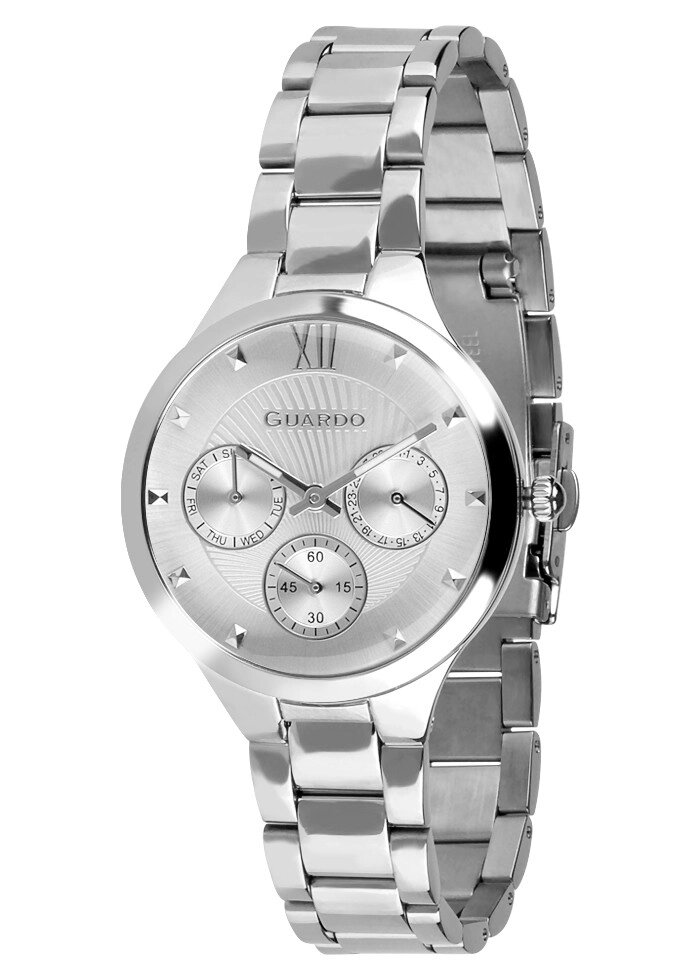 Жіночі наручні годинники Guardo 012244-3 (m. SS) від компанії "Cronos" поза часом - фото 1