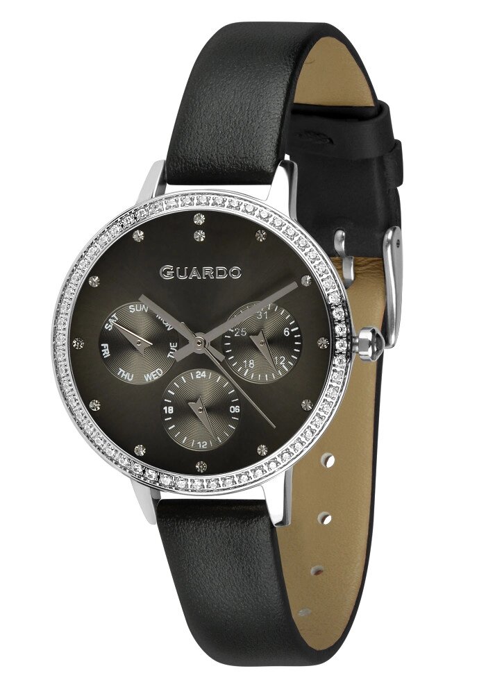 Жіночі наручні годинники Guardo B01340(1)-1 (SBB) від компанії "Cronos" поза часом - фото 1