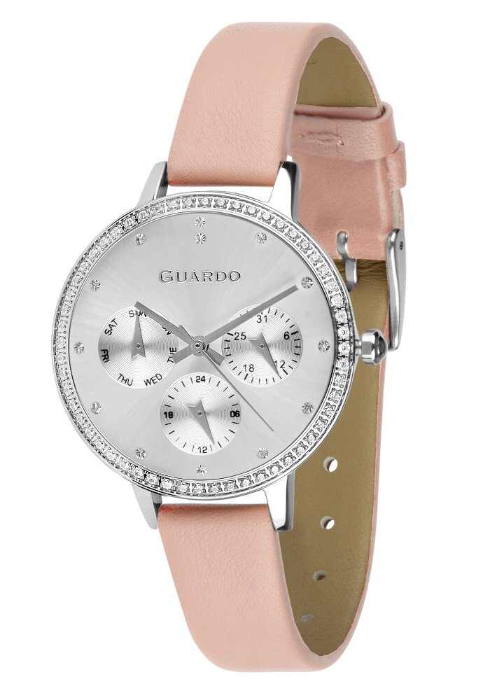 Жіночі наручні годинники Guardo B01340(1)-2 (SSP) від компанії "Cronos" поза часом - фото 1