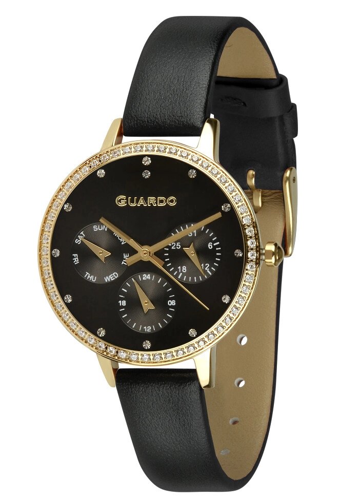Жіночі наручні годинники Guardo B01340(1)-3 (GBB) від компанії "Cronos" поза часом - фото 1