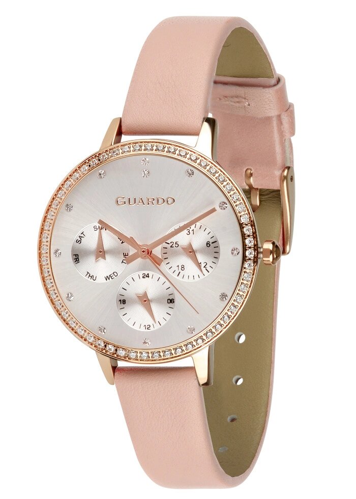 Жіночі наручні годинники Guardo B01340(1)-5 (RgWP) від компанії "Cronos" поза часом - фото 1