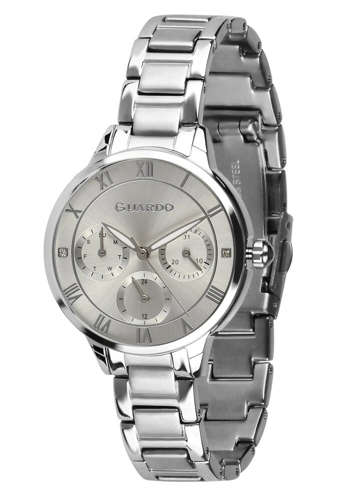 Жіночі наручні годинники Guardo B01395-2 (m. SS) від компанії "Cronos" поза часом - фото 1