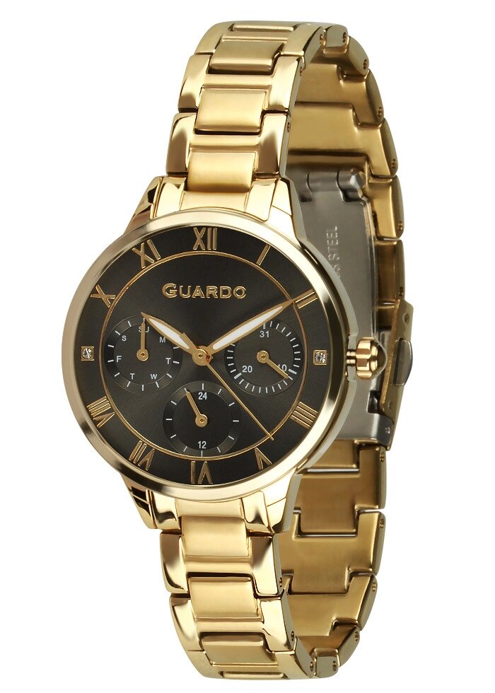 Жіночі наручні годинники Guardo B01395-3 (m. GB) від компанії "Cronos" поза часом - фото 1