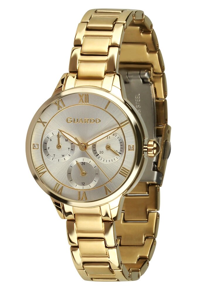 Жіночі наручні годинники Guardo B01395-4 (m. GW) від компанії "Cronos" поза часом - фото 1