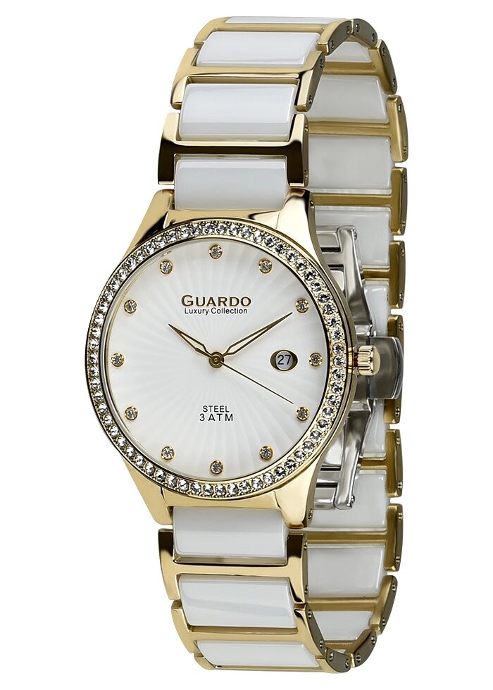 Жіночі наручні годинники Guardo S00578 (m) GW від компанії "Cronos" поза часом - фото 1