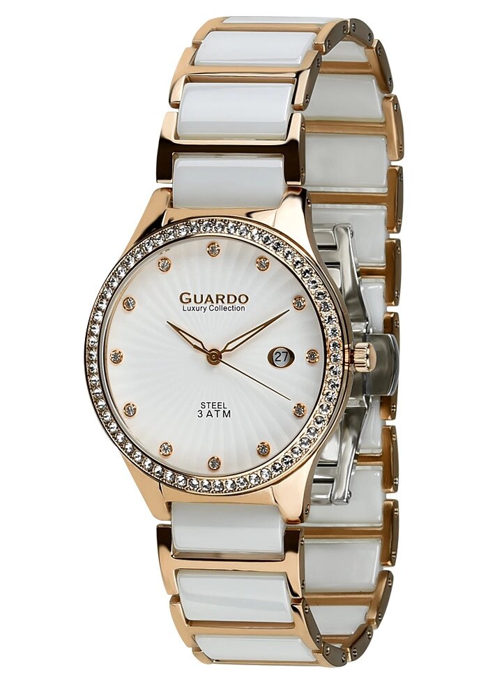 Жіночі наручні годинники Guardo S00578 (m) RgW від компанії "Cronos" поза часом - фото 1