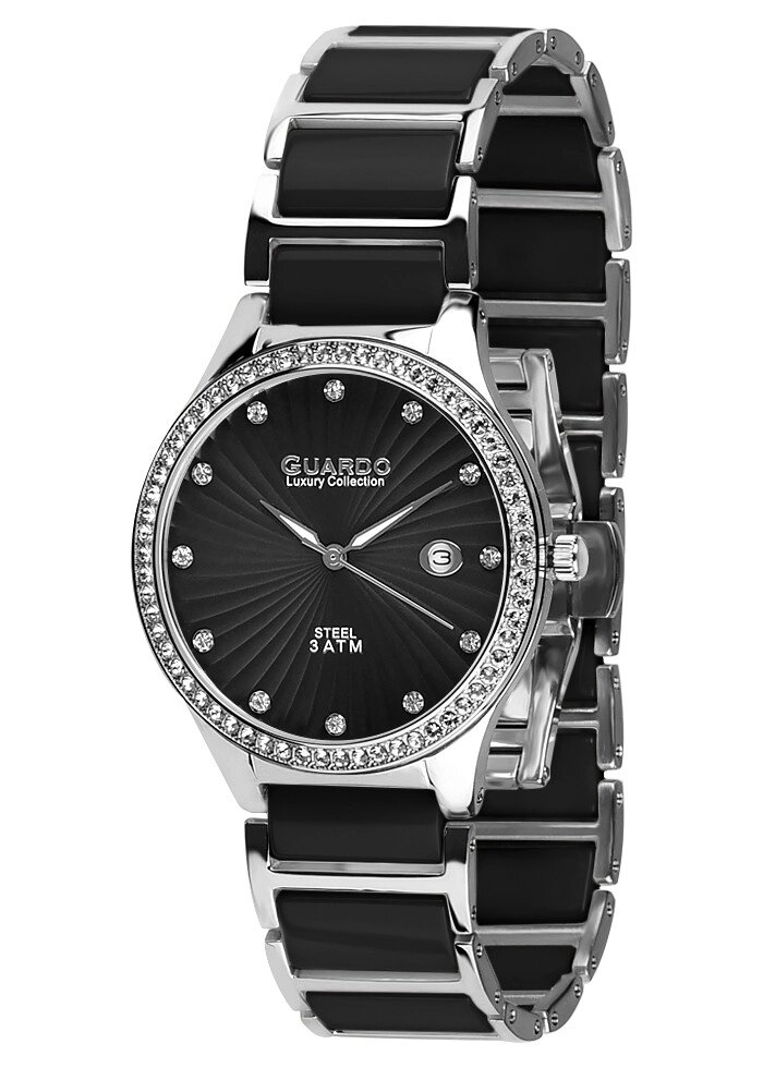 Жіночі наручні годинники Guardo S00578(m) SB від компанії "Cronos" поза часом - фото 1