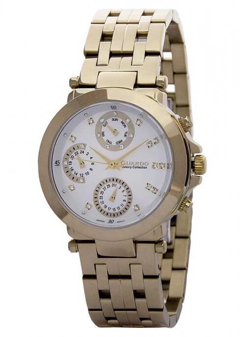 Жіночі наручні годинники Guardo S00778(m) GW від компанії "Cronos" поза часом - фото 1