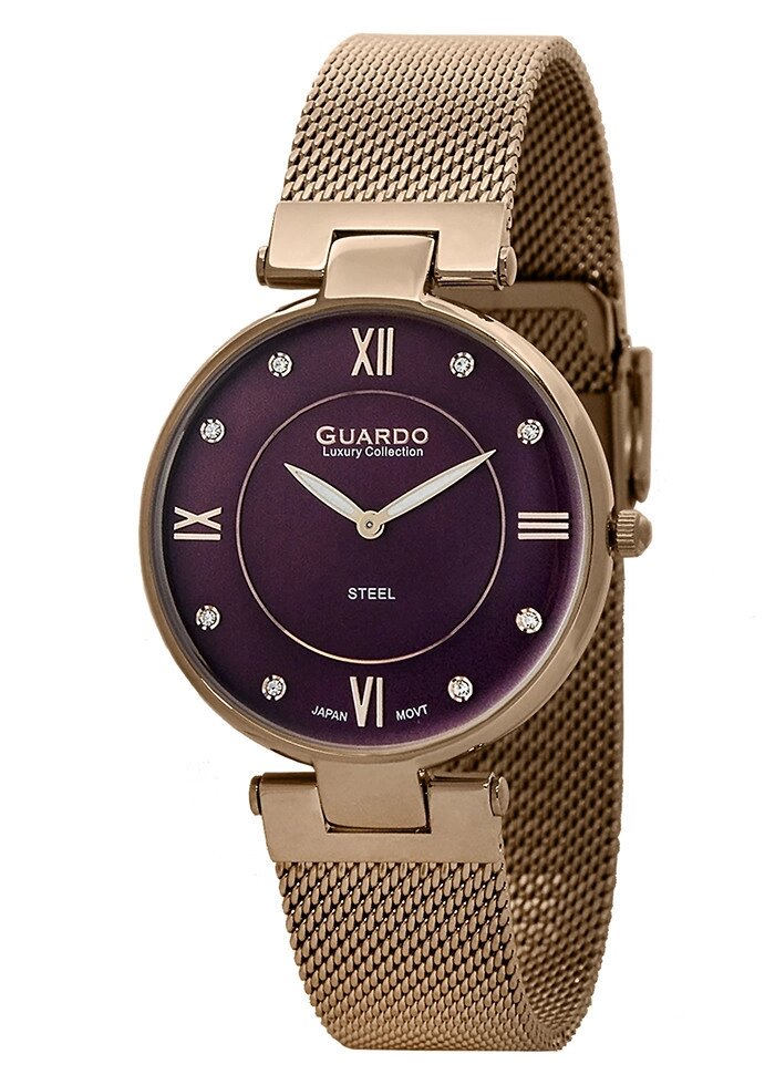 Жіночі наручні годинники Guardo S01862(m) RgPr від компанії "Cronos" поза часом - фото 1