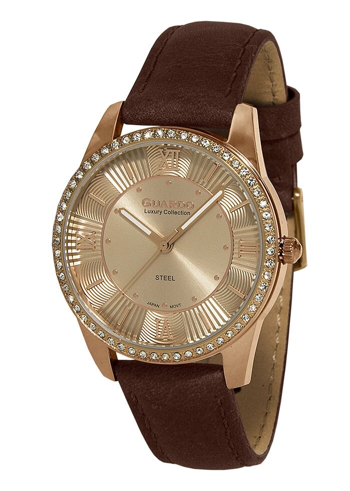 Жіночі наручні годинники Guardo S01949 RgRgBr від компанії "Cronos" поза часом - фото 1