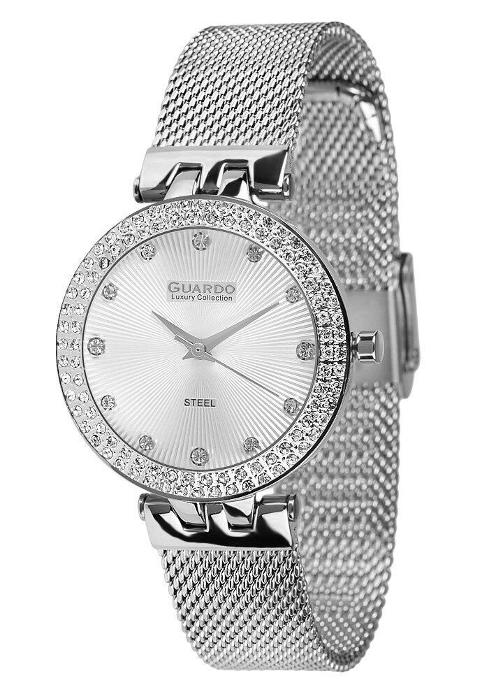 Жіночі наручні годинники Guardo S02070(m) SS від компанії "Cronos" поза часом - фото 1