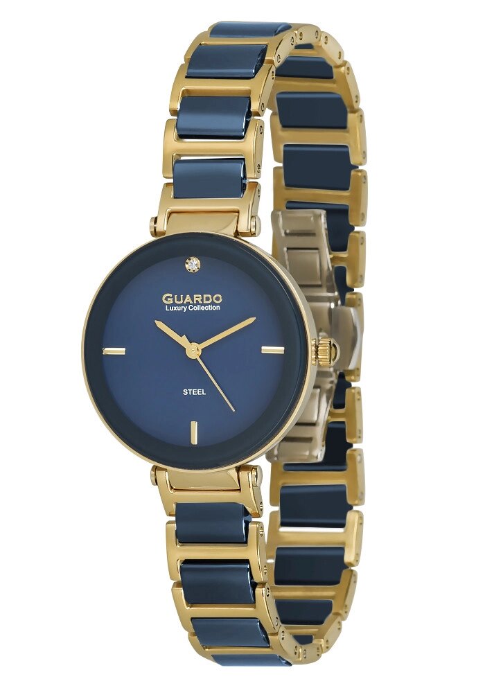 Жіночі наручні годинники Guardo S02406(m) GBl від компанії "Cronos" поза часом - фото 1