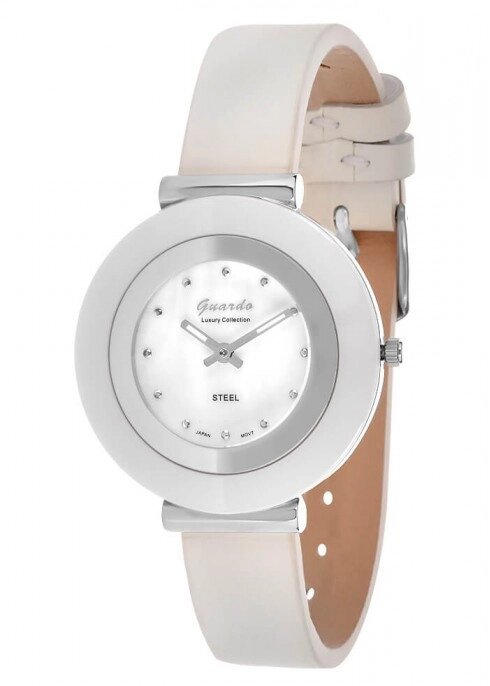 Жіночі наручні годинники Guardo S09280 SWW від компанії "Cronos" поза часом - фото 1