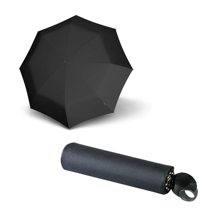 Зонт складаний Knirps Floyd Black Kn89802100 від компанії "Cronos" поза часом - фото 1