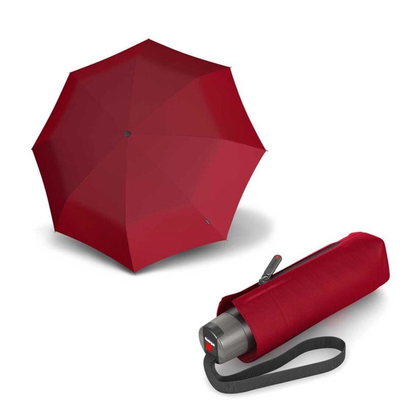 Зонт складаний Knirps T. 010 Small Manual Dark Red UV Protection Kn9530101510 від компанії "Cronos" поза часом - фото 1