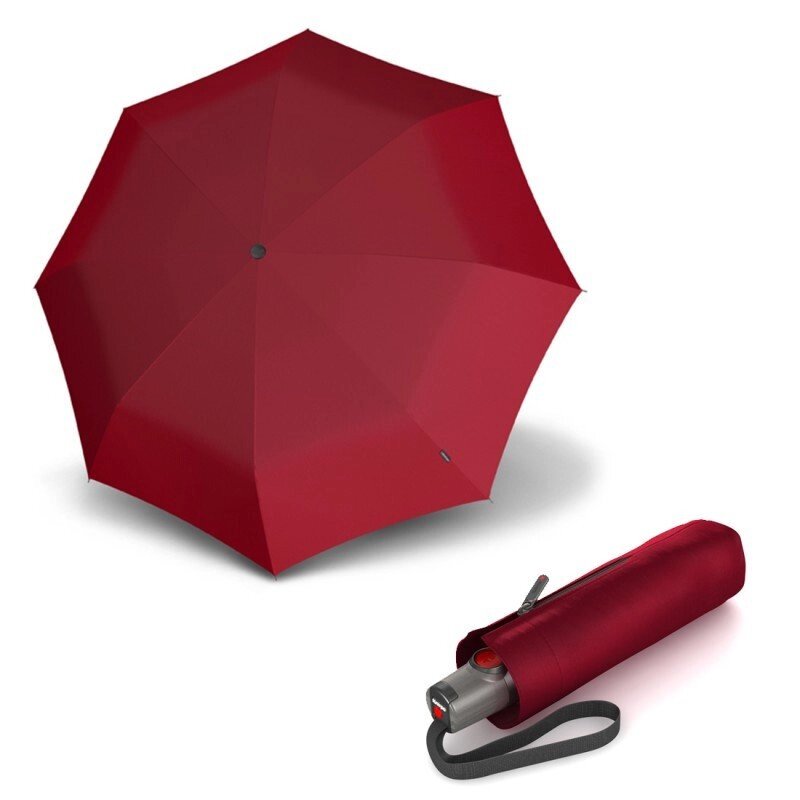 Зонт складаний Knirps T. 100 Small Duomatic Dark Red UV Protection Kn9531001510 від компанії "Cronos" поза часом - фото 1