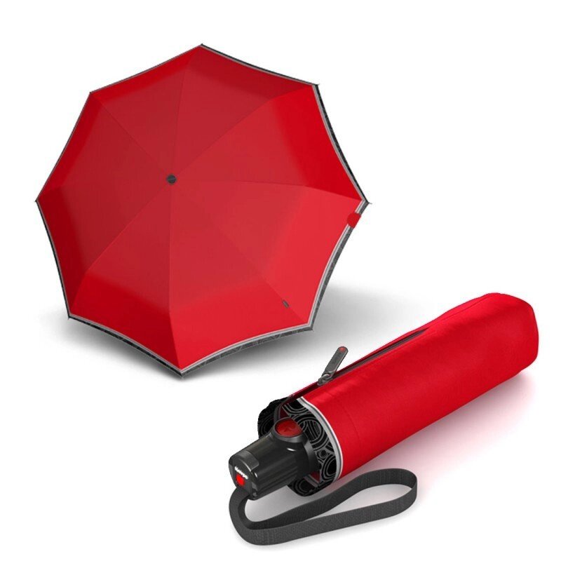 Зонт складаний Knirps T. 100 Small Duomatic Id Red Kn9531004045 від компанії "Cronos" поза часом - фото 1