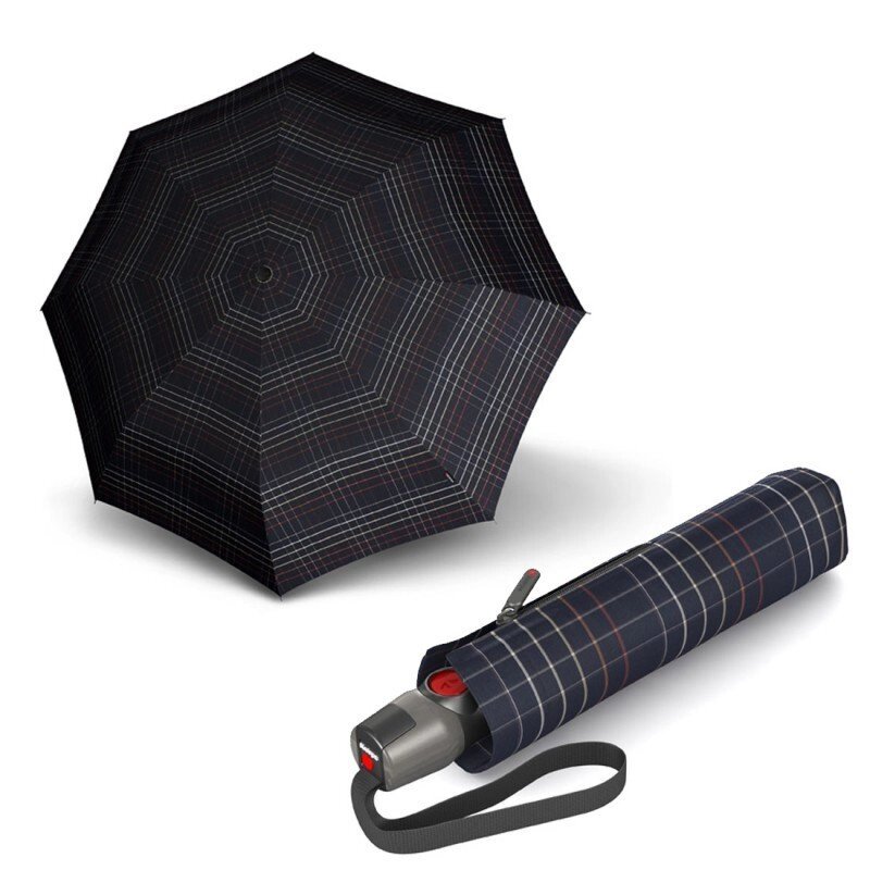 Зонт складаний Knirps T. 200 Medium Duomatic Check Black Kn9532005290 від компанії "Cronos" поза часом - фото 1