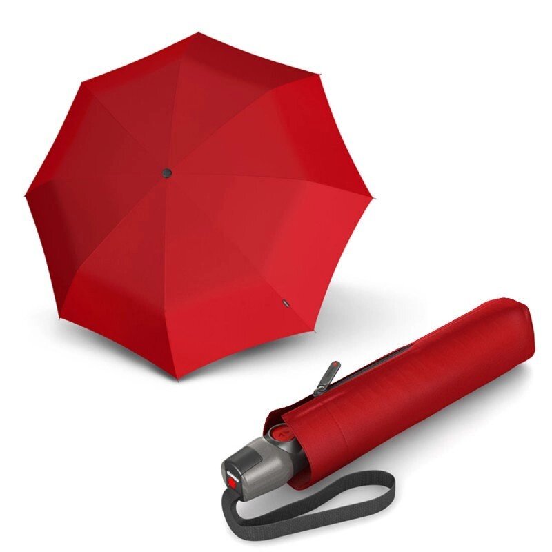 Зонт складаний Knirps T. 200 Medium Duomatic Red Kn9532001500 від компанії "Cronos" поза часом - фото 1