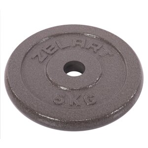 Диски (диски) сталеві d — 30 мм Zelart TA-7789-5 5 кг сірий