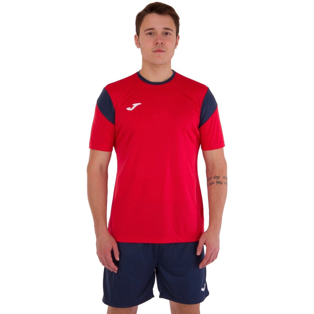 Форма футбольна Joma PHOENIX 102741-603 XS-2XL червоний-темно-синій від компанії DROPT - інтернет-магазин гуртової та роздрібной торгівлі - фото 1