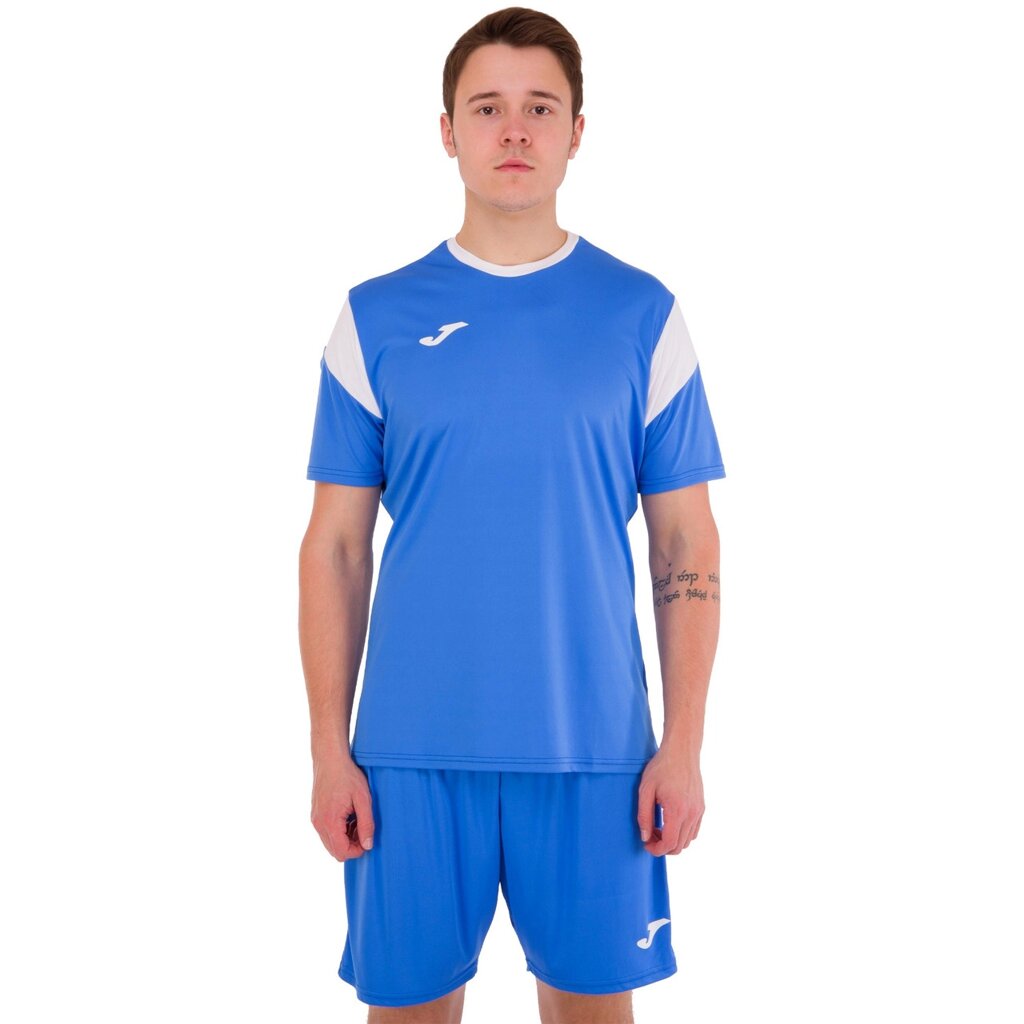 Форма футбольна Joma PHOENIX 102741-702 XS-2XL синій-білий від компанії DROPT - інтернет-магазин гуртової та роздрібной торгівлі - фото 1