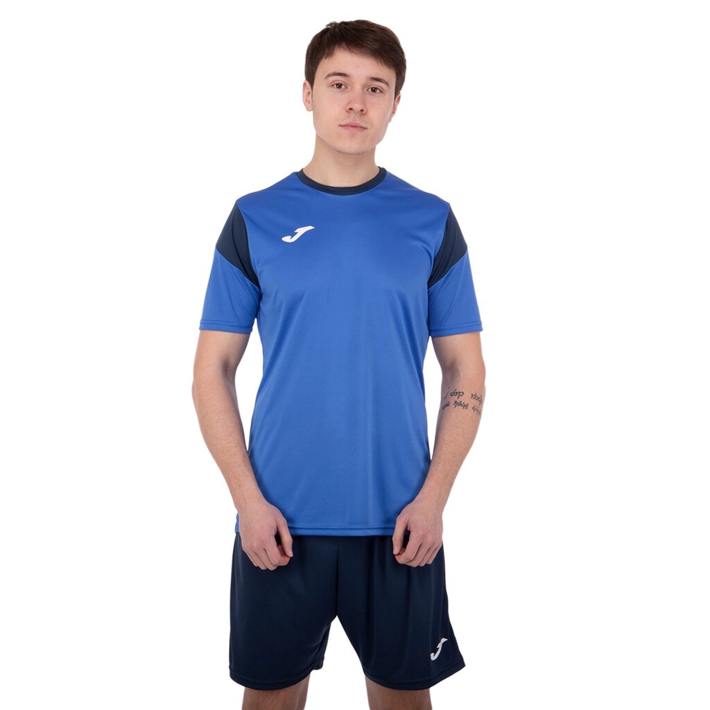 Форма футбольна Joma PHOENIX 102741-703 XS-2XL синій-темно-синій від компанії DROPT - інтернет-магазин гуртової та роздрібной торгівлі - фото 1