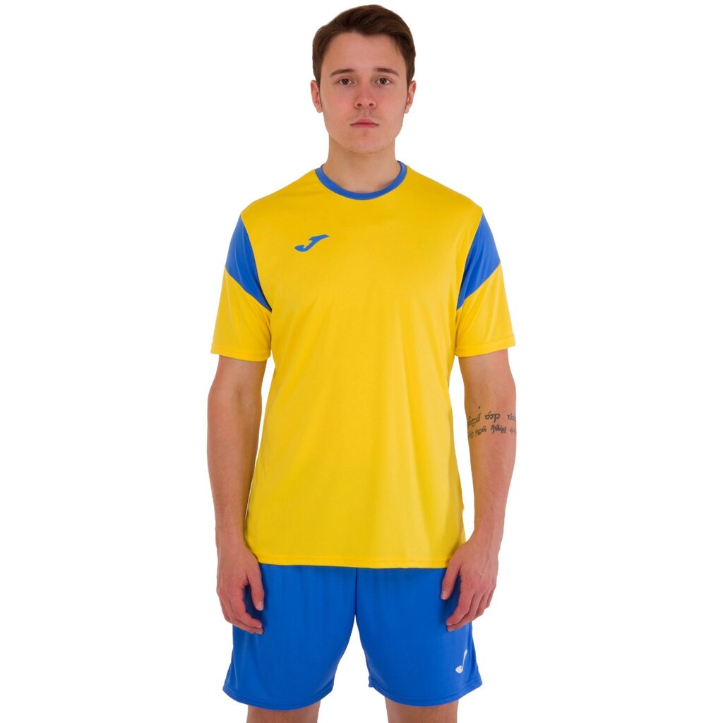 Форма футбольна Joma PHOENIX 102741-907 XS-2XL жовтий-синій від компанії DROPT - інтернет-магазин гуртової та роздрібной торгівлі - фото 1