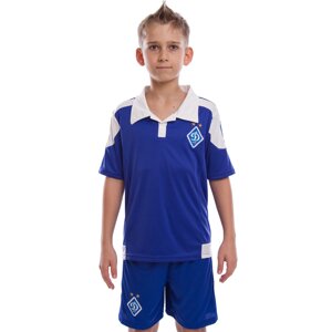 Форма футбольна дитяча з символікою футбольного клубу ДИНАМО КИВА гостьова 2017 Zelart CO-3900-DN-B XS-XL