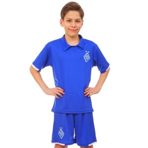 Форма футбольна дитяча з символікою футбольного клубу ДИНАМО КИВА гостьова 2019 Zelart CO-8098 XS-XL синій