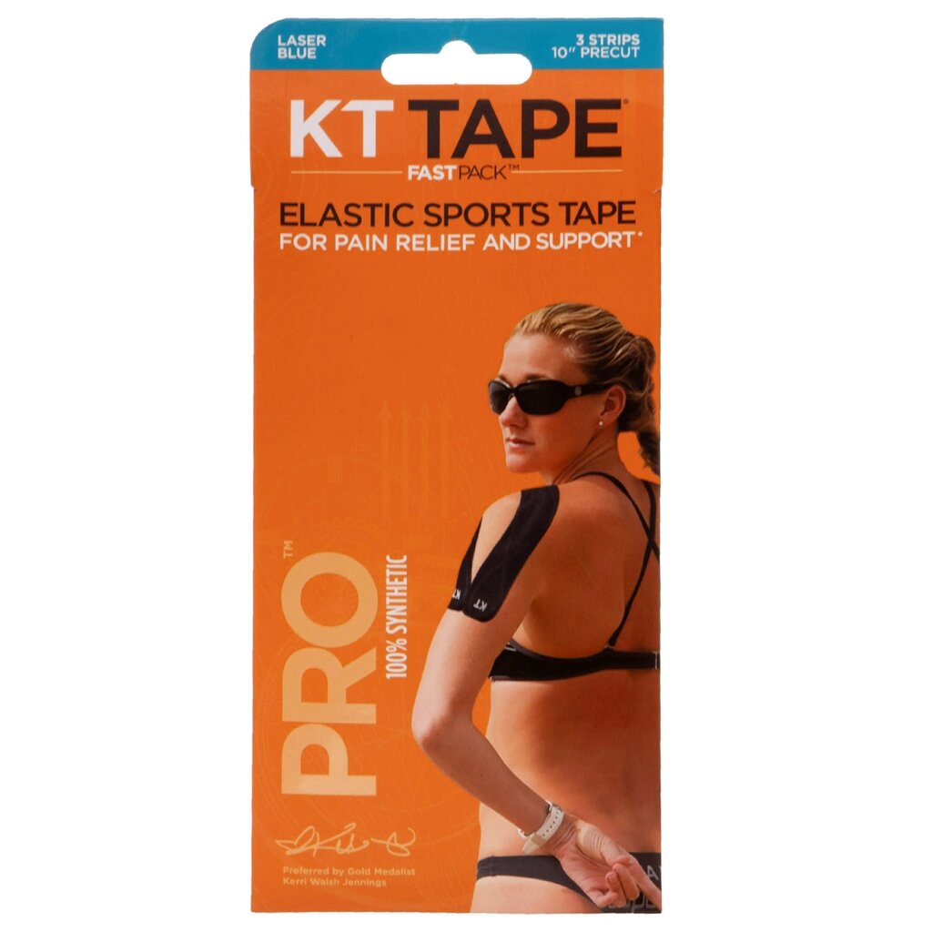 Кінезіо тейп (Kinesio tape) передаваний KTTP PRO PRE-CUT довжина 25 см від компанії DROPT - інтернет-магазин гуртової та роздрібной торгівлі - фото 1