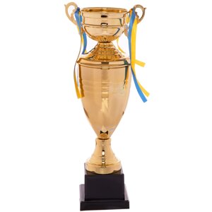 Кубок спортивний із кришкою та чашею Zelart CUP C-1505C висота 44 см золото