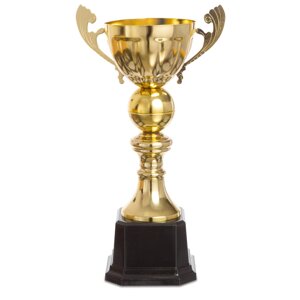 Кубок спортивний із ручками Zelart 2173C висота 34 см золото