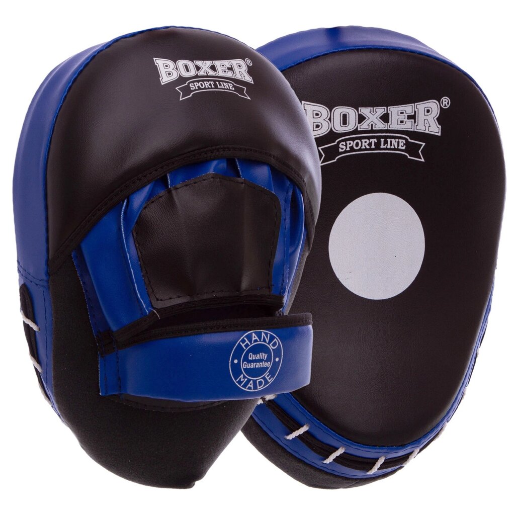 Лапа вигнута для боксу та єдиноборств BOXER Еліт 2013-01 23х19х4,5 см 2 шт. кольору в асортименті від компанії DROPT - інтернет-магазин гуртової та роздрібной торгівлі - фото 1