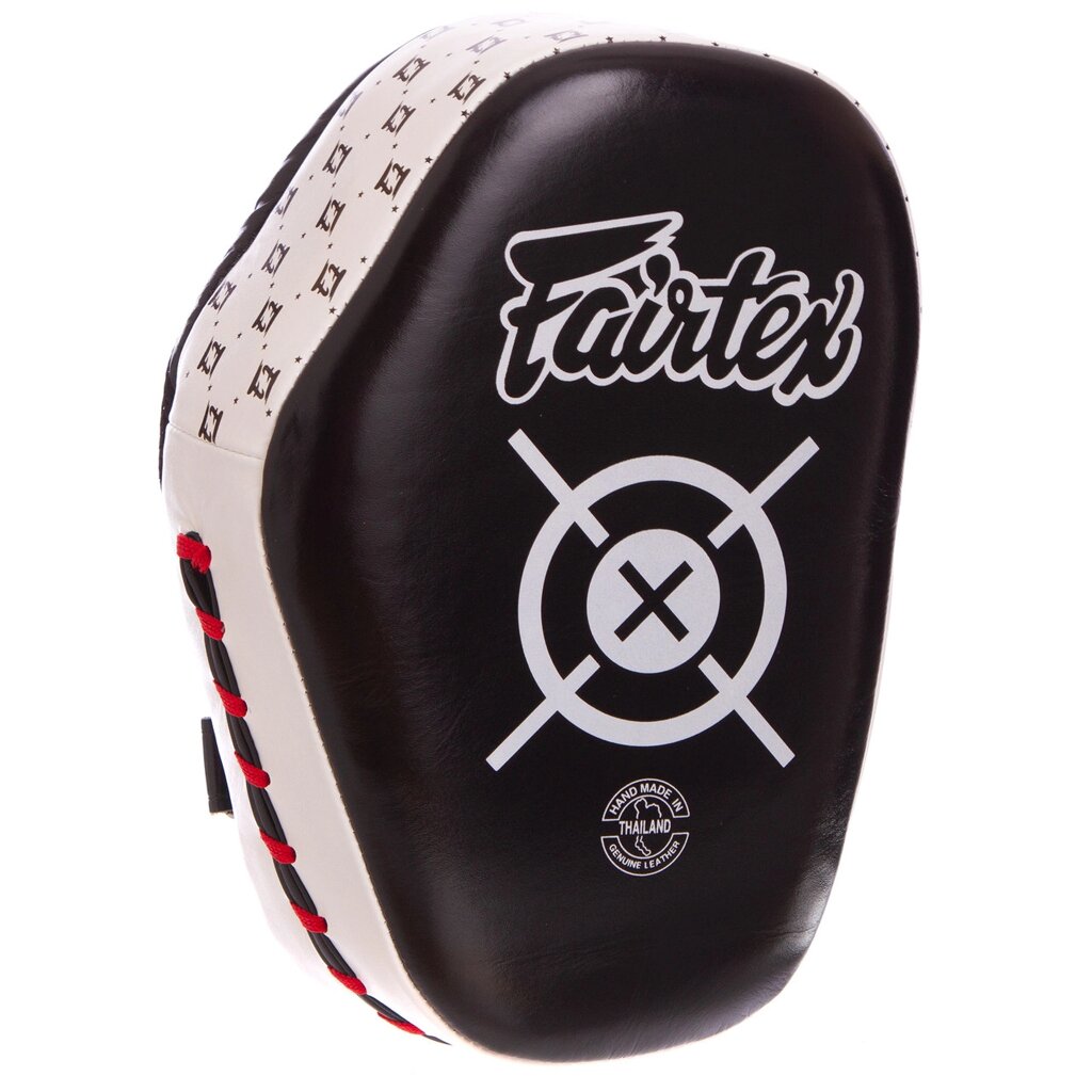 Лапа Вигнута для боксу та єдиноборств FAIRTEX FMV11 27x19x8см 1шт чорний-білий від компанії DROPT - інтернет-магазин гуртової та роздрібной торгівлі - фото 1