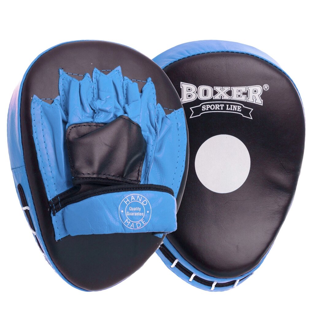 Лапа Вигнута шкіряна (2шт) BOXER 2010-01 (р-р 19х23х4см, кольори в асортименті) від компанії DROPT - інтернет-магазин гуртової та роздрібной торгівлі - фото 1