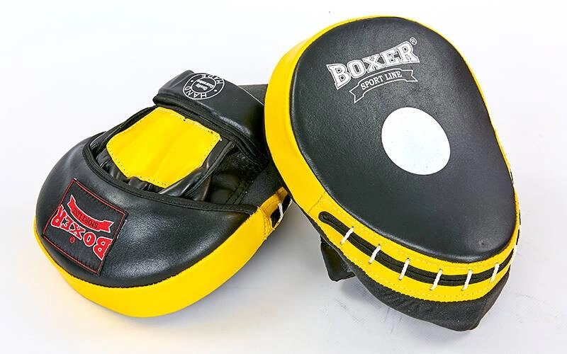 Лапа Вигнута шкіряна (2шт) BOXER 2012-01 Еліт (р-р 23х19х4,5см, кольори в асортименті) від компанії DROPT - інтернет-магазин гуртової та роздрібной торгівлі - фото 1