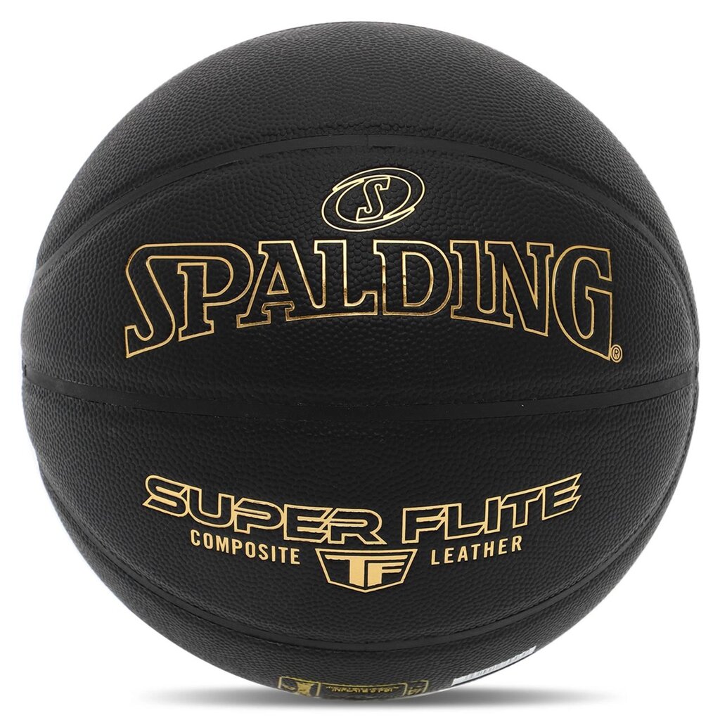 М'яч баскетбольний Composite Leather SPALDING TF SUPER FLITE 77559Y No7 чорний від компанії DROPT - інтернет-магазин гуртової та роздрібной торгівлі - фото 1